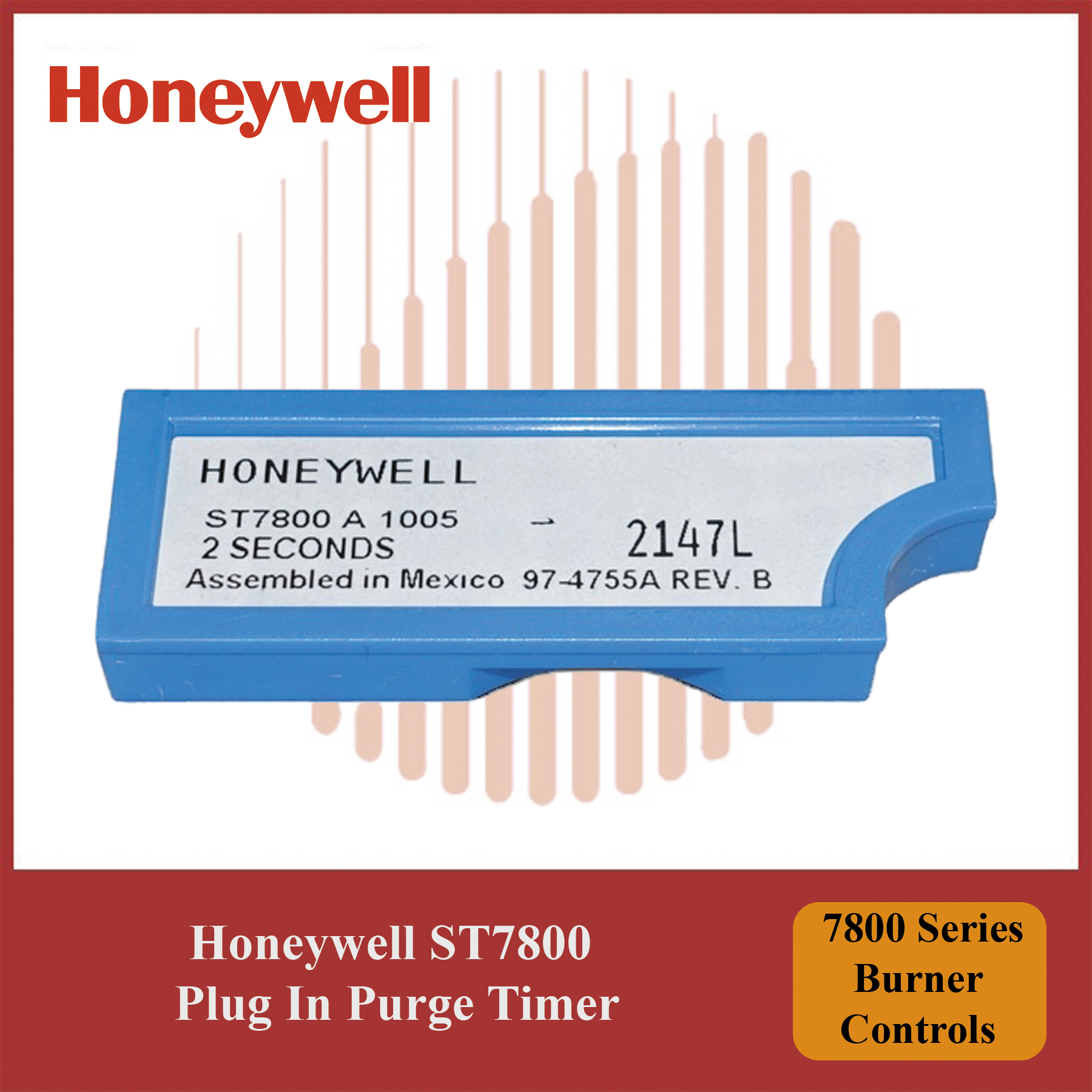 Honeywell 7800 Series Burner Controls ST7800A1005/U Plug In Purge Timer - Image 4