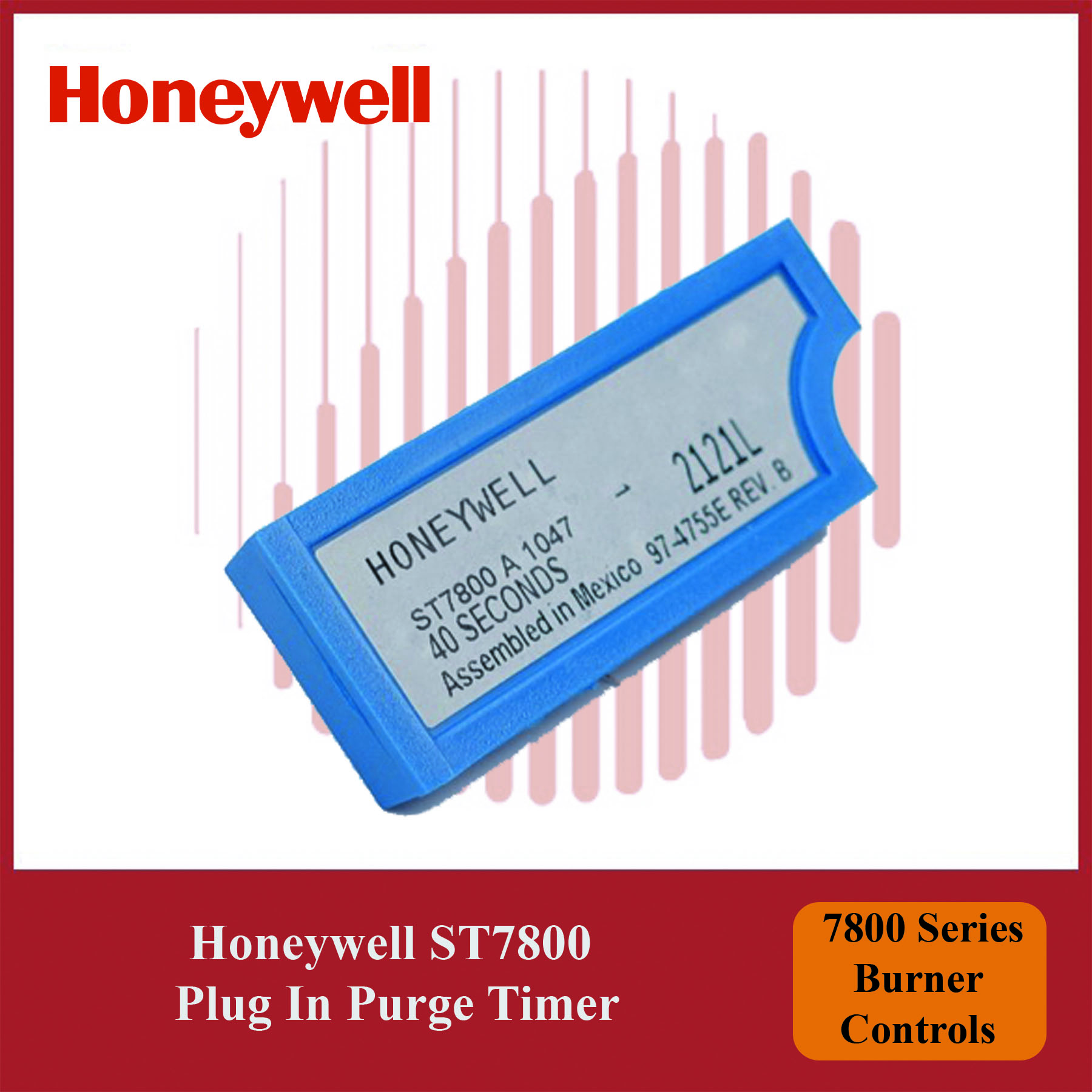 Honeywell 7800 Series ST7800A1047/U Plug-In Purge Timer Module for Burner Systems - Image 3