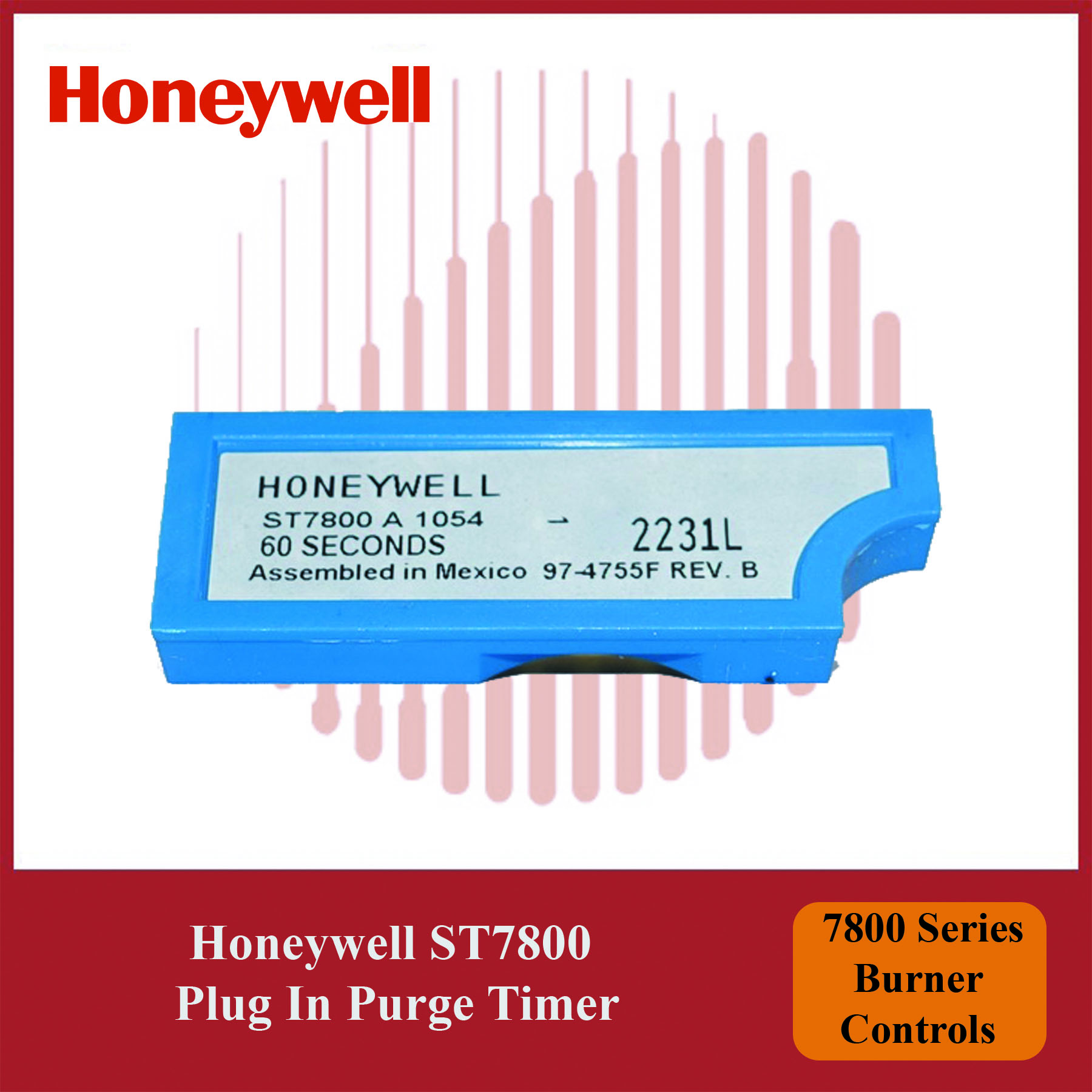 Honeywell ST7800A1054/U Burner Control Plug-In Purge Timer – 7800 Series - Image 2