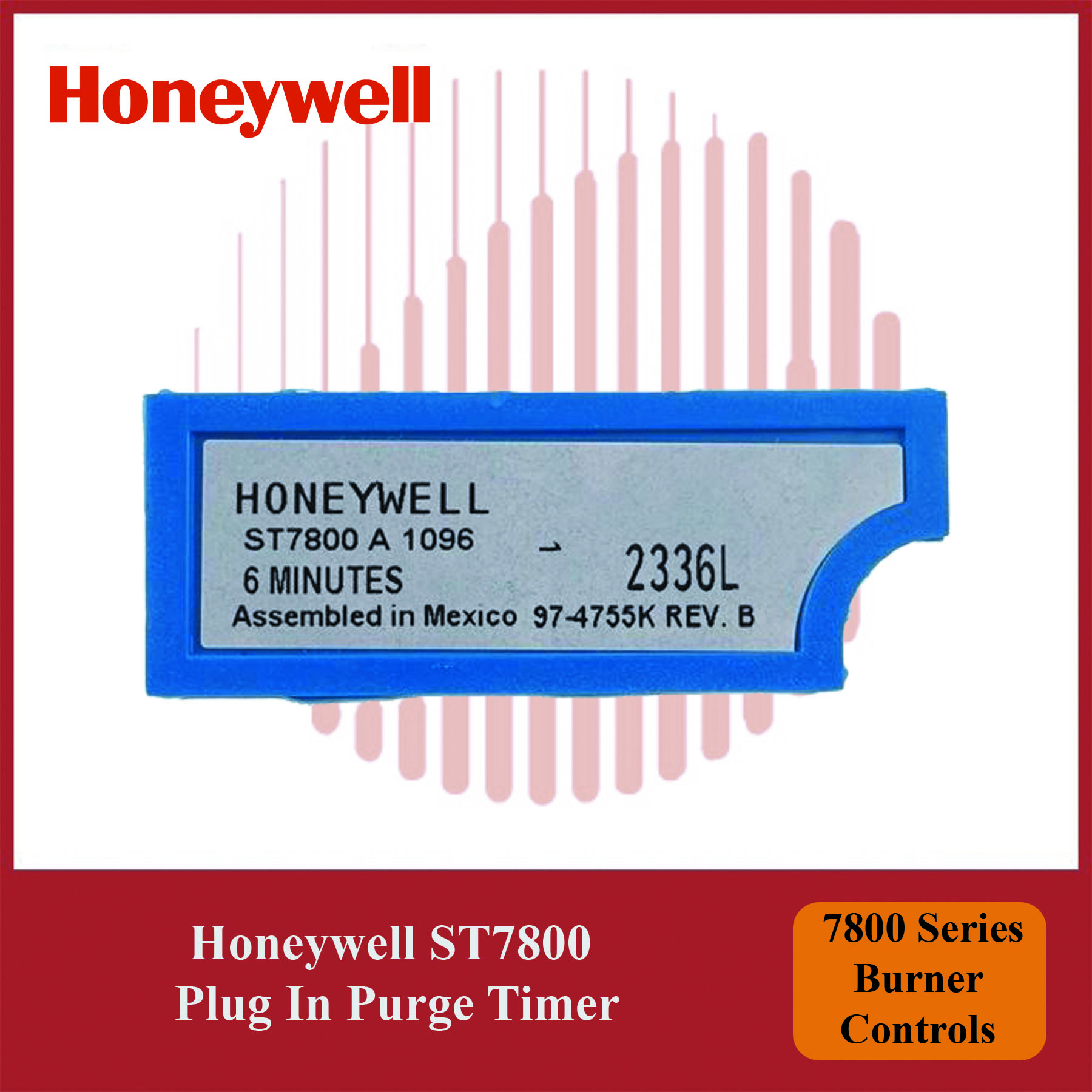 Honeywell ST7800A1096/U Plug-In Purge Timer – 7800 Series Burner Control