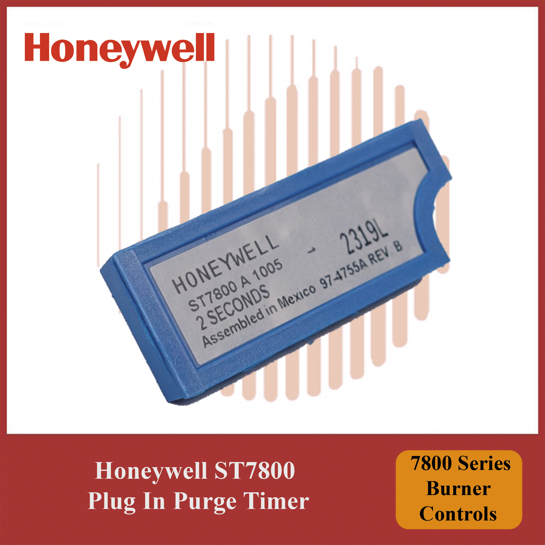 Honeywell 7800 Series Burner Controls ST7800A1005/U Plug In Purge Timer - Image 3