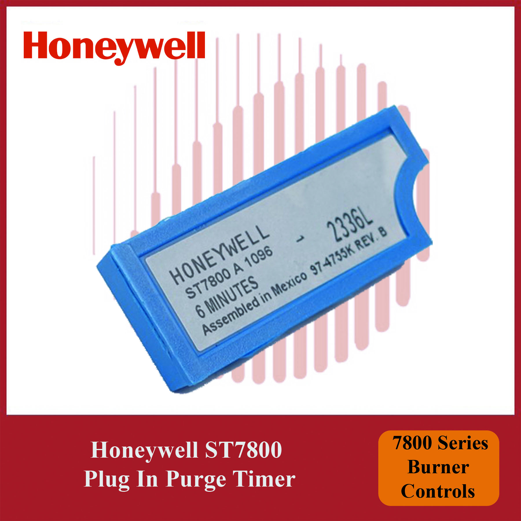 Honeywell ST7800A1096/U Plug-In Purge Timer – 7800 Series Burner Control - Image 3
