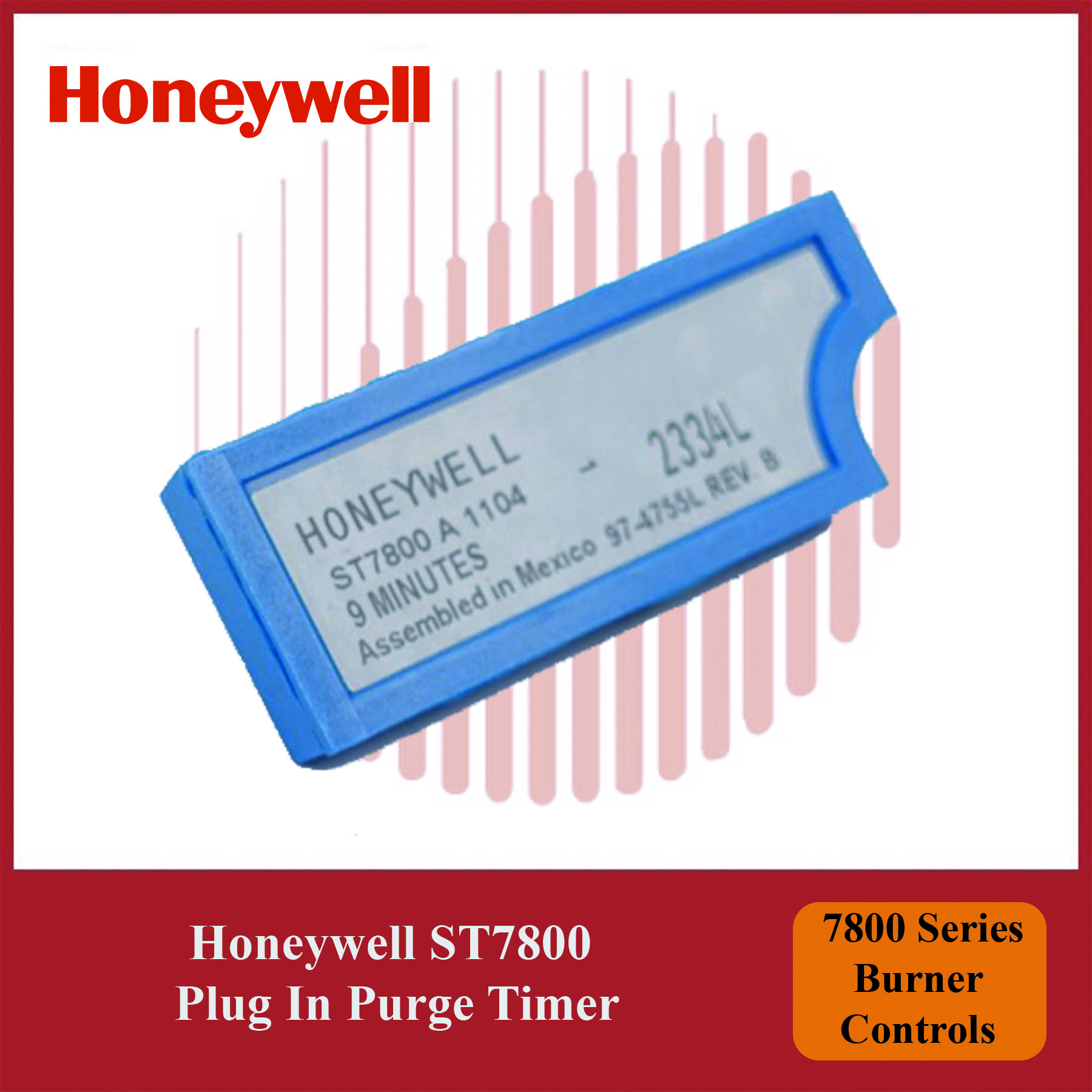 Honeywell 7800 Series Burner Control ST7800A1104/U Plug-In Purge Timer Module - Image 3
