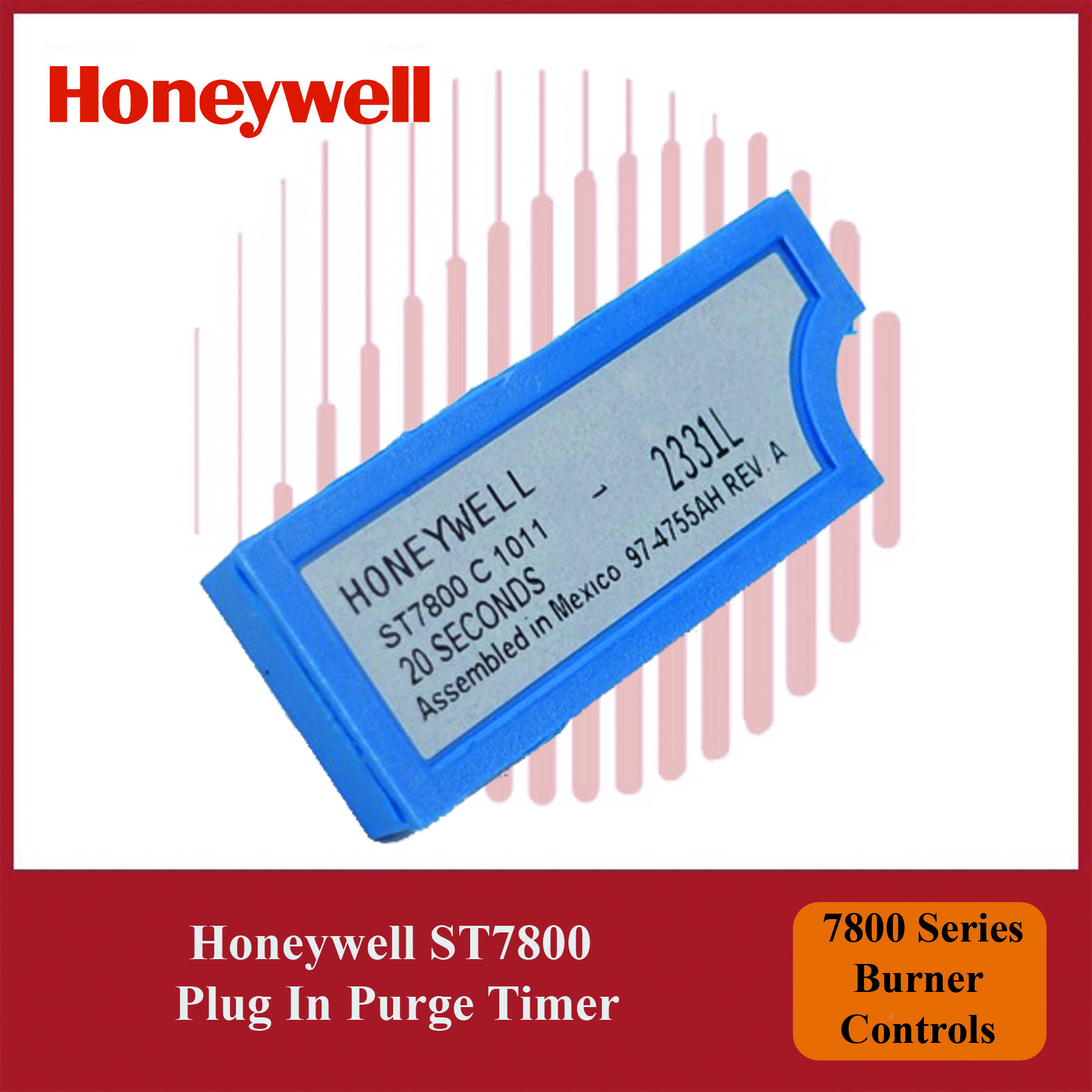 Honeywell 7800 Series ST7800C1011/U Plug-In Purge Timer for Safe & Efficient Burner Operation - Image 3