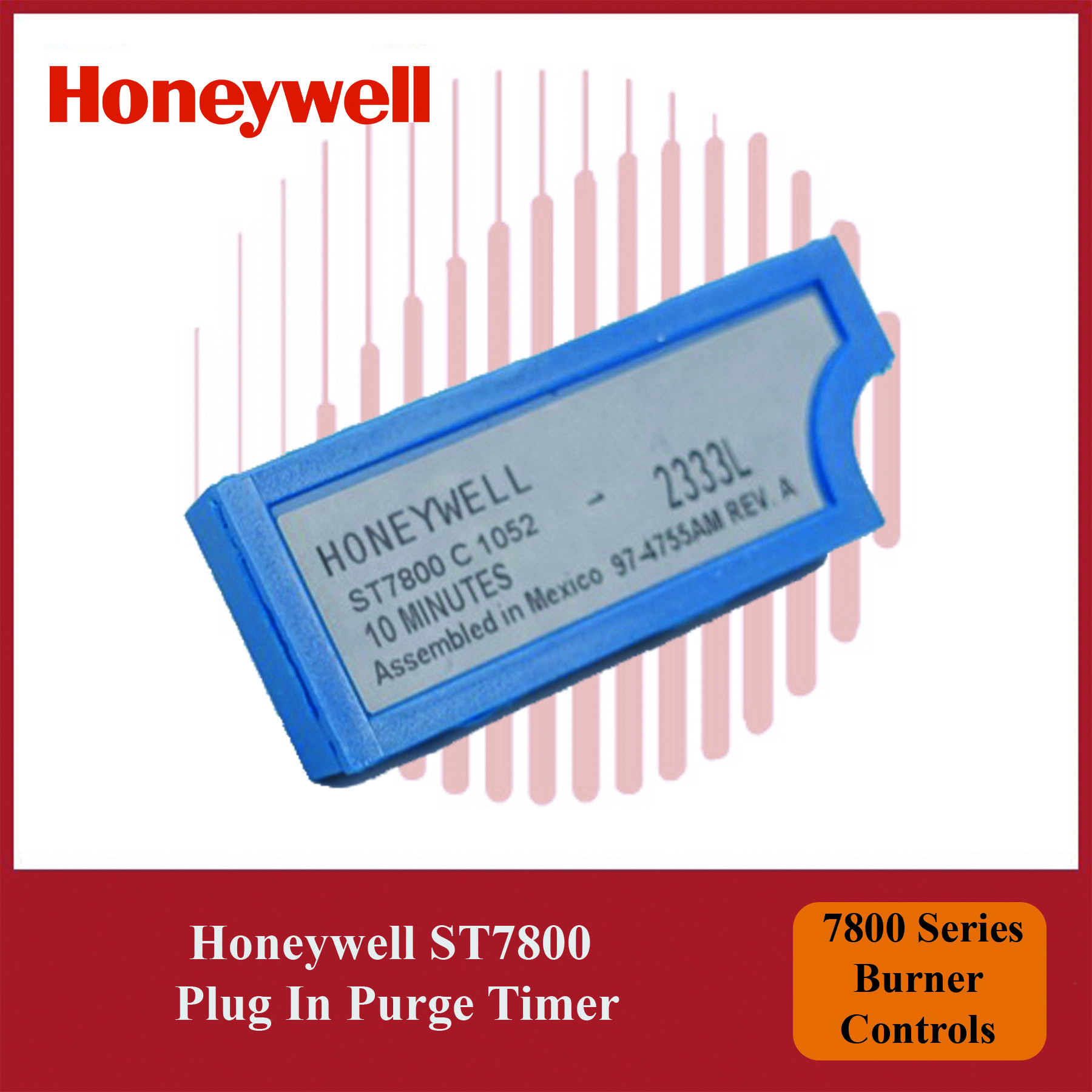 Honeywell ST7800C1052/U Purge Timer Plug-In for 7800 Series Burner Controls - Image 3