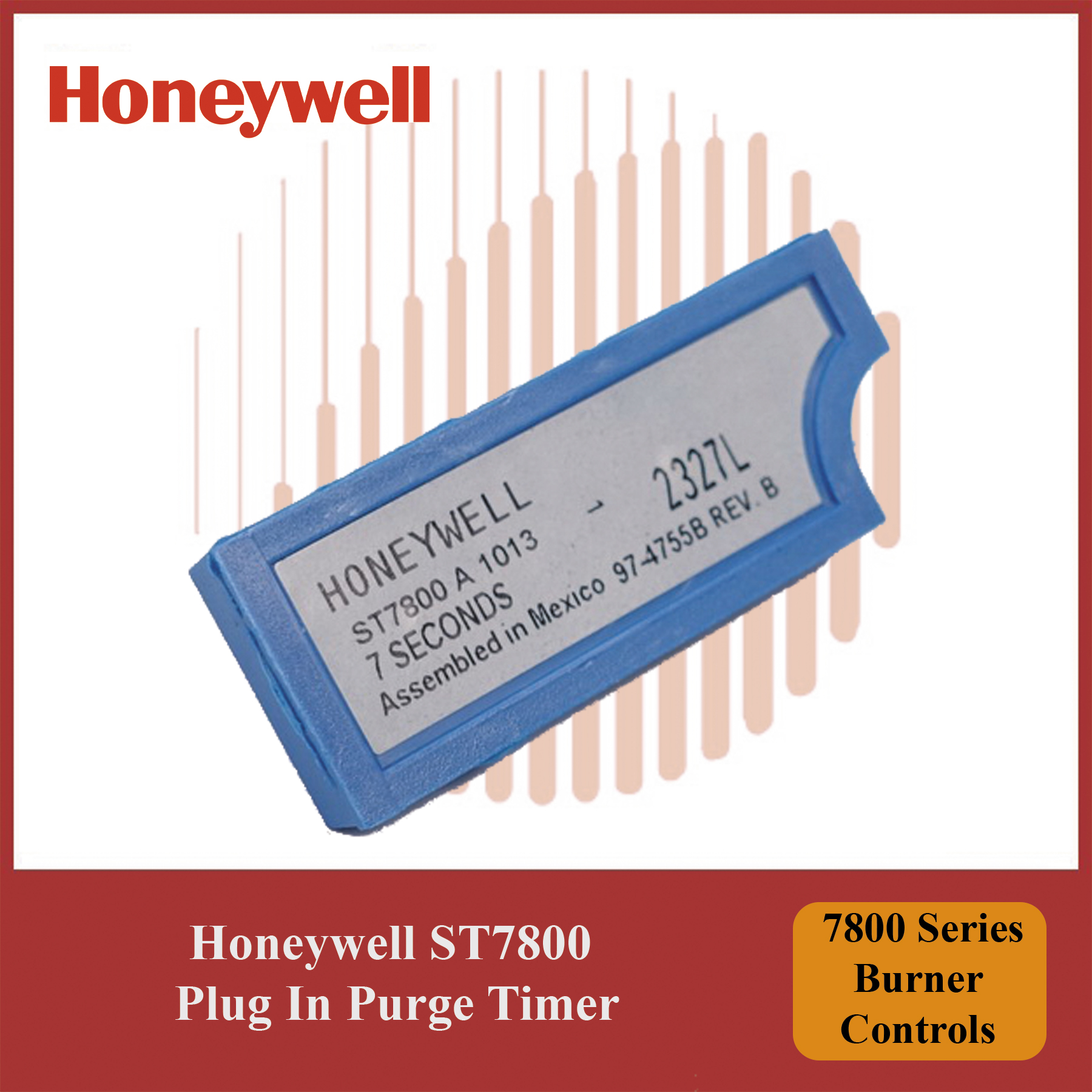 Honeywell 7800 Series Burner Control ST7800A1013/U Plug-In Purge Timer Module - Image 3