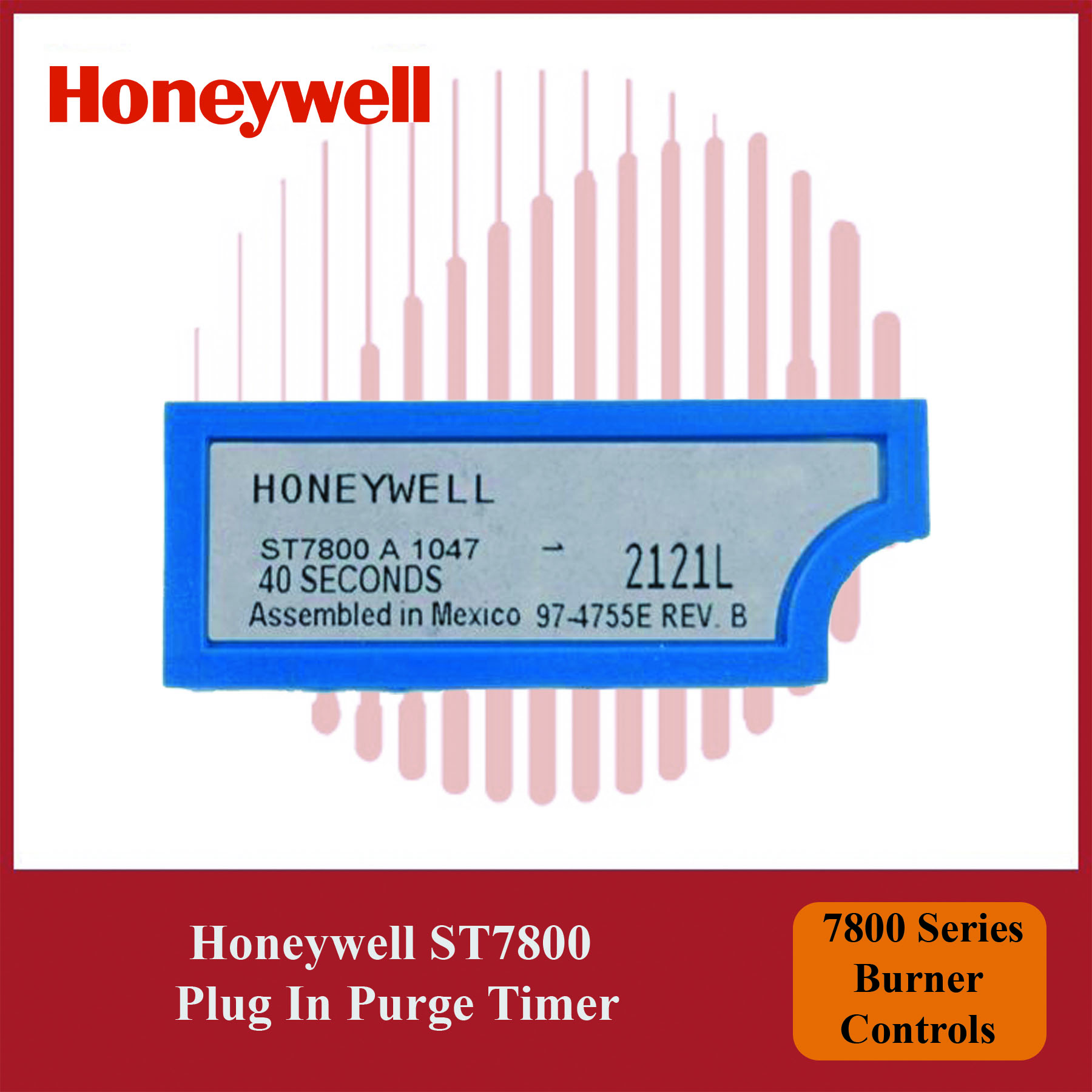 Honeywell 7800 Series ST7800A1047/U Plug-In Purge Timer Module for Burner Systems