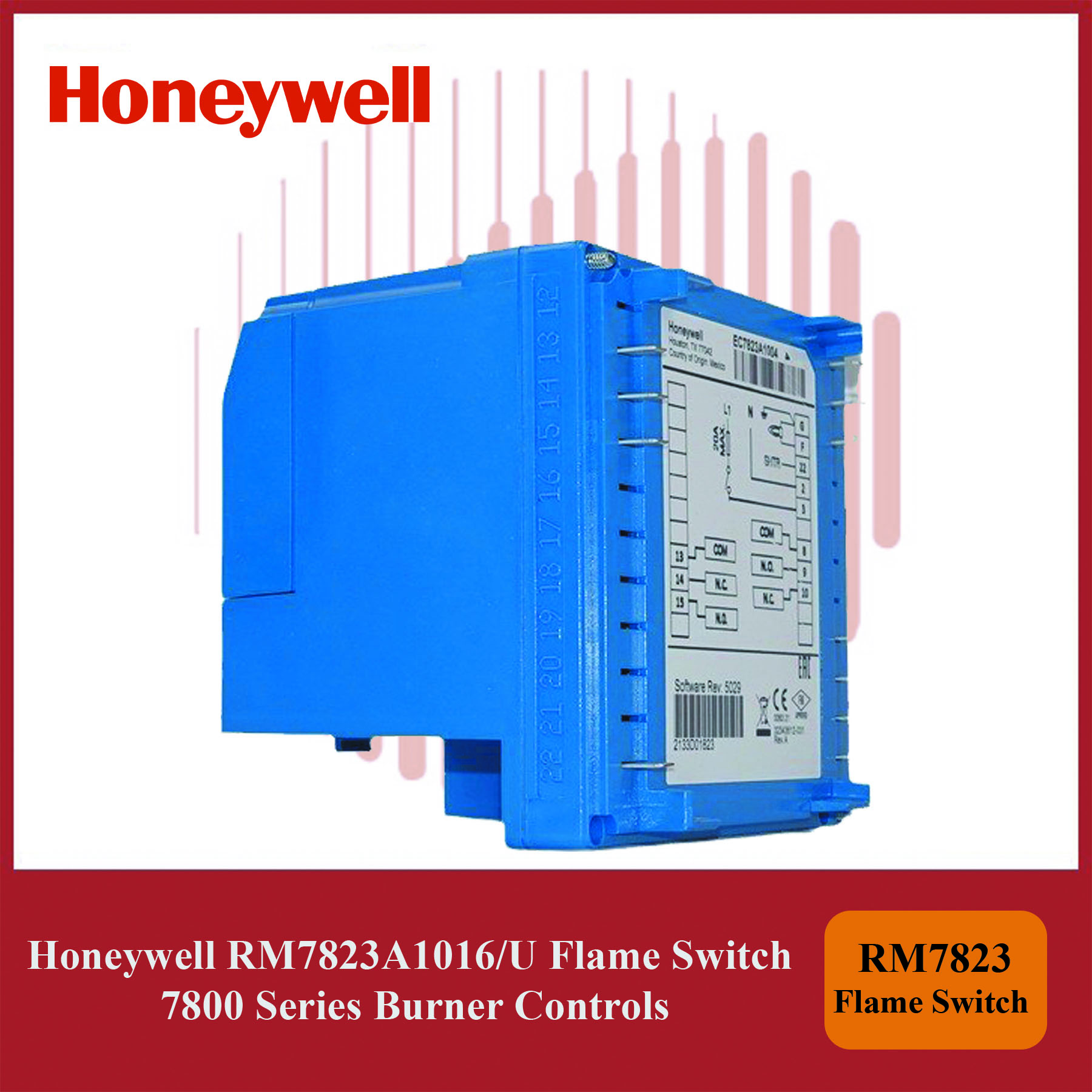 Honeywell RM7823A1016/U Flame Switch 7800 Series Burner Controls