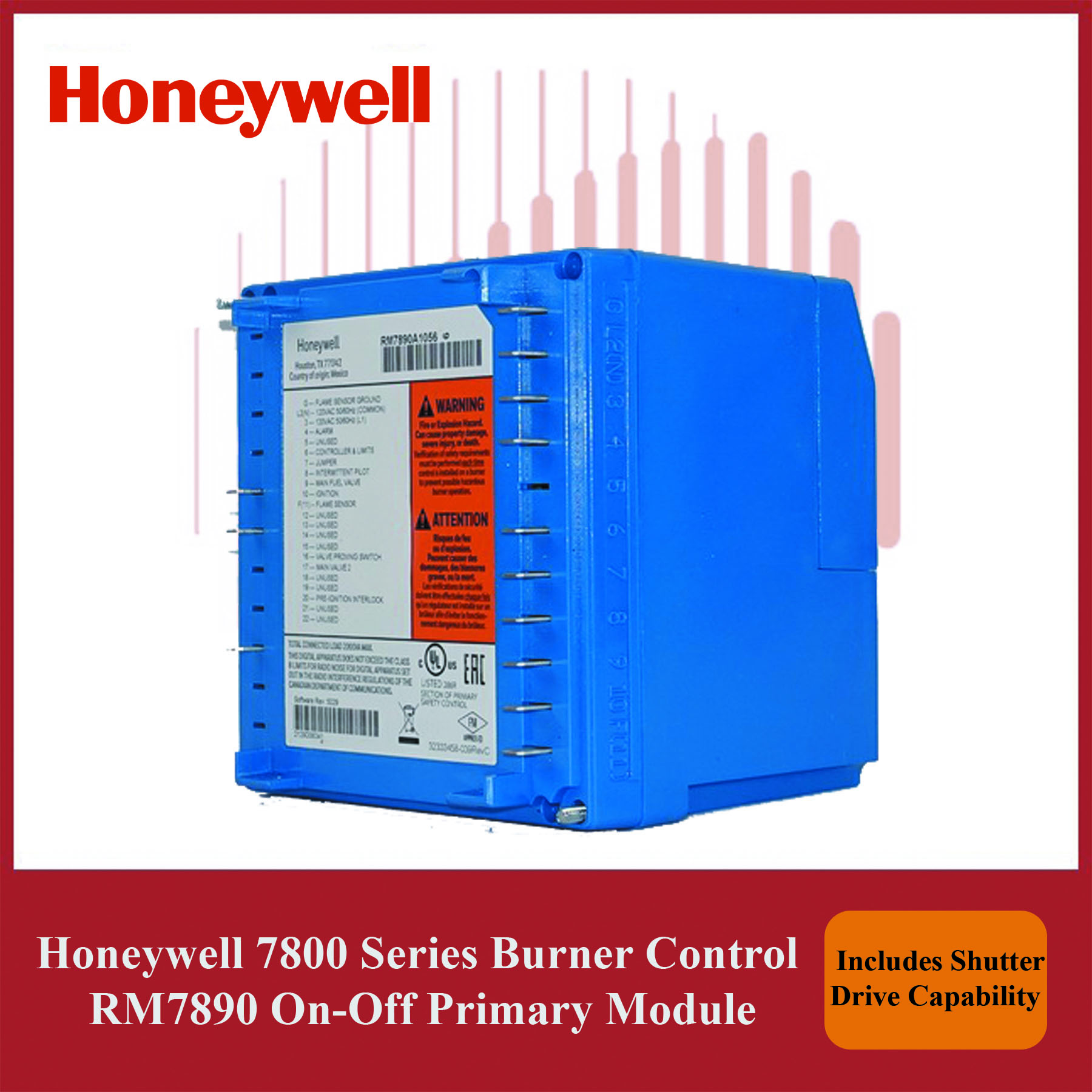 Honeywell RM7890B1048 On-Off Primary Control – Safe & Efficient Burner Operation - Image 2