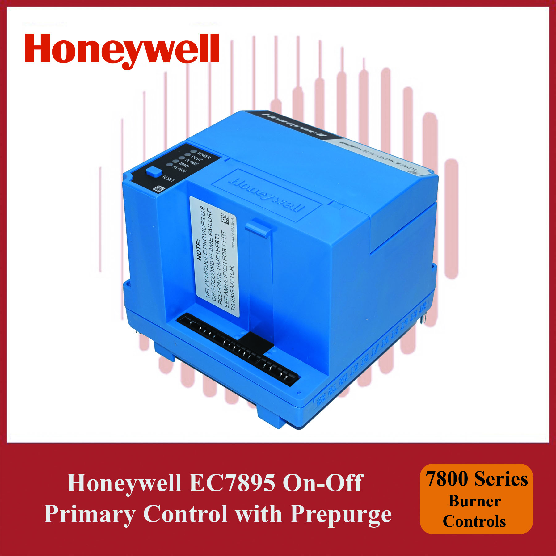 Honeywell EC7895A1010/U On-Off Primary Control with Prepurge 7800 Series Burner Controls - Image 3