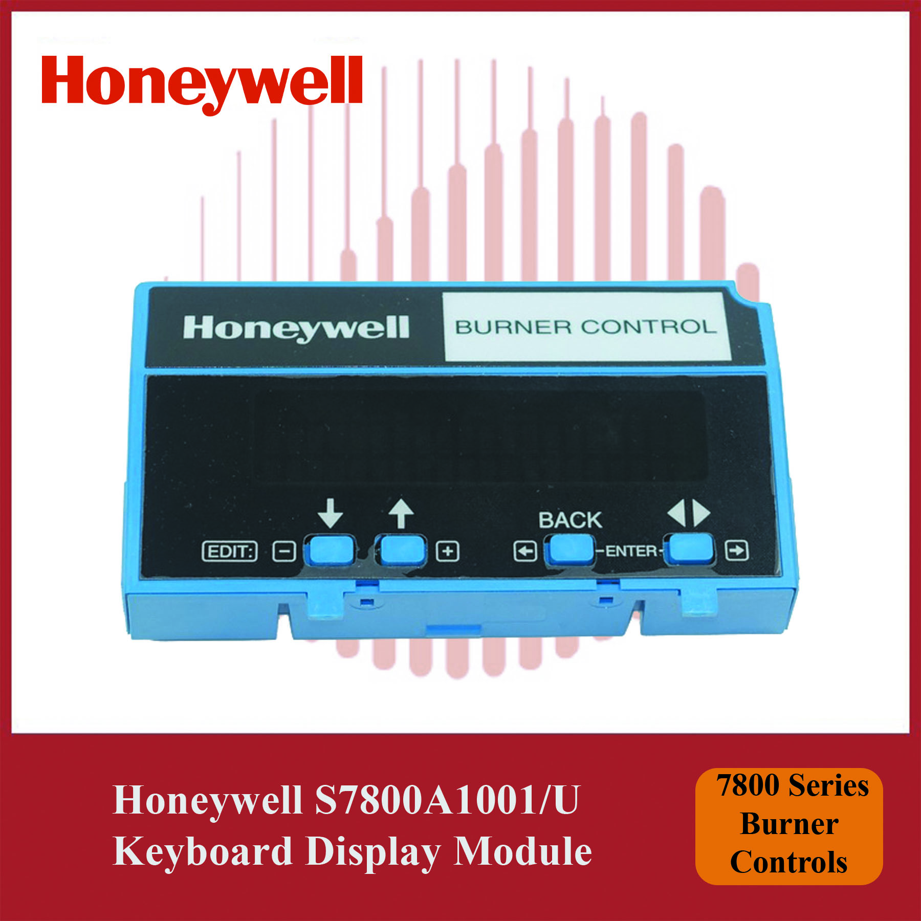 Honeywell 7800 Series Burner Controls S7800A1001/U Keyboard Display Module - Image 3