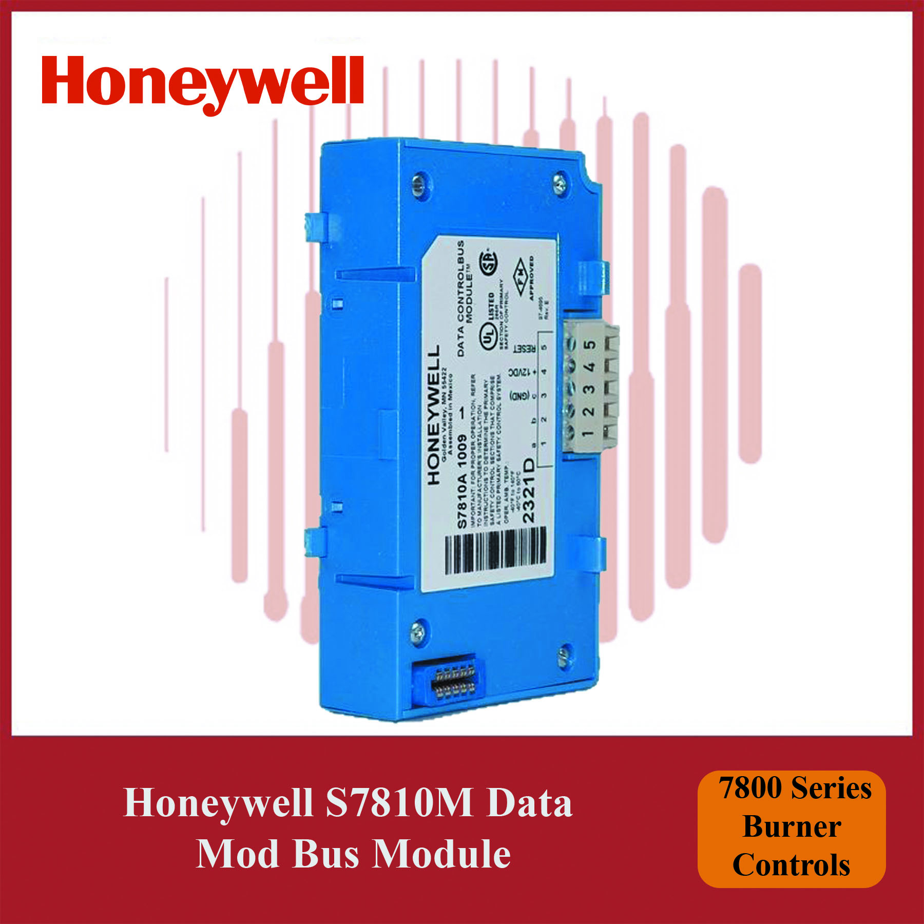 Honeywell 7800 Series Burner Controls S7810M1003/U Mod Bus Module - Image 2