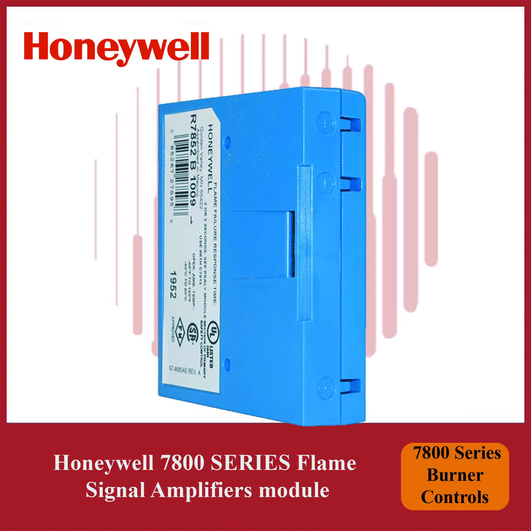 Honeywell 7800 Series Flame Signal Amplifier Module – R7852B1009/U - Image 3