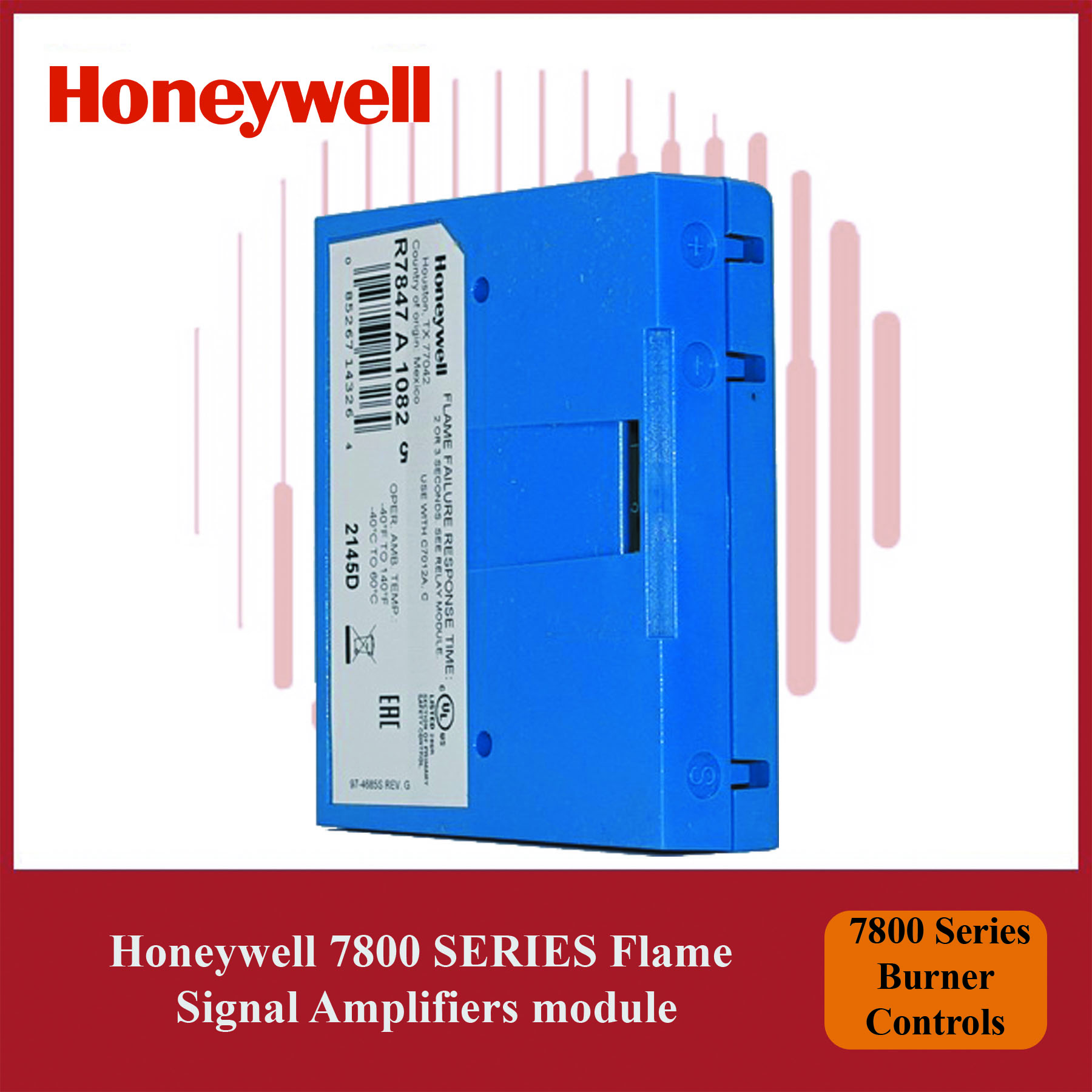 Honeywell 7800 Series Burner Control Flame Amplifier Module (R7849B1013/U) - Image 3