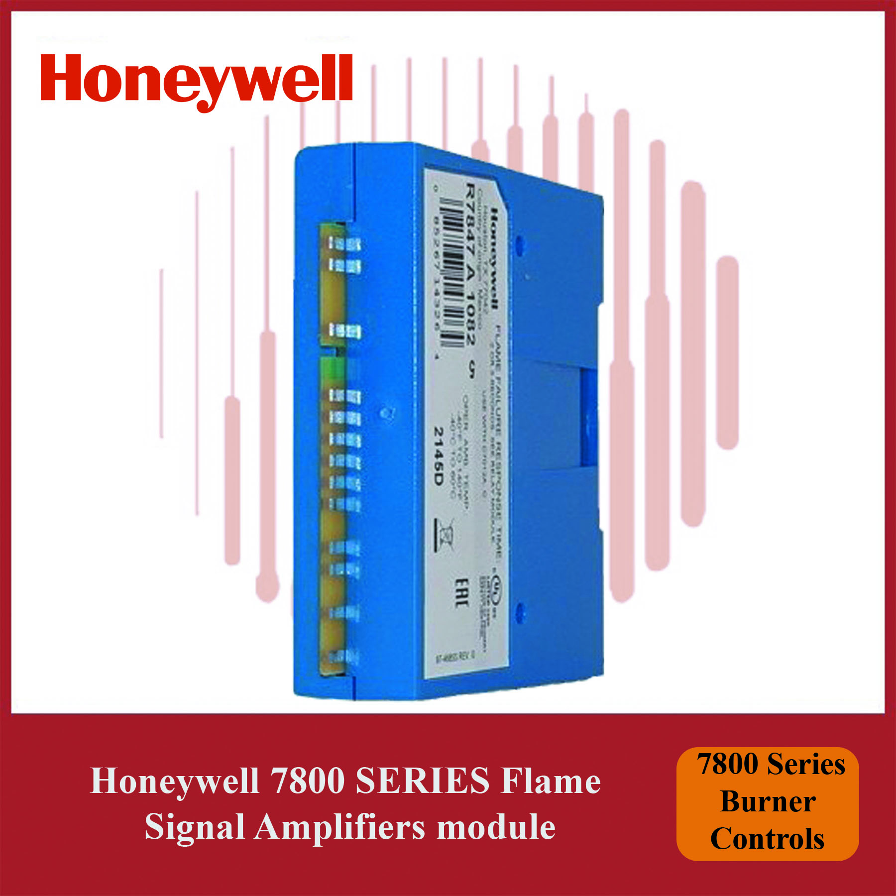 Honeywell 7800 Series Burner Control Flame Amplifier Module (R7849B1013/U)