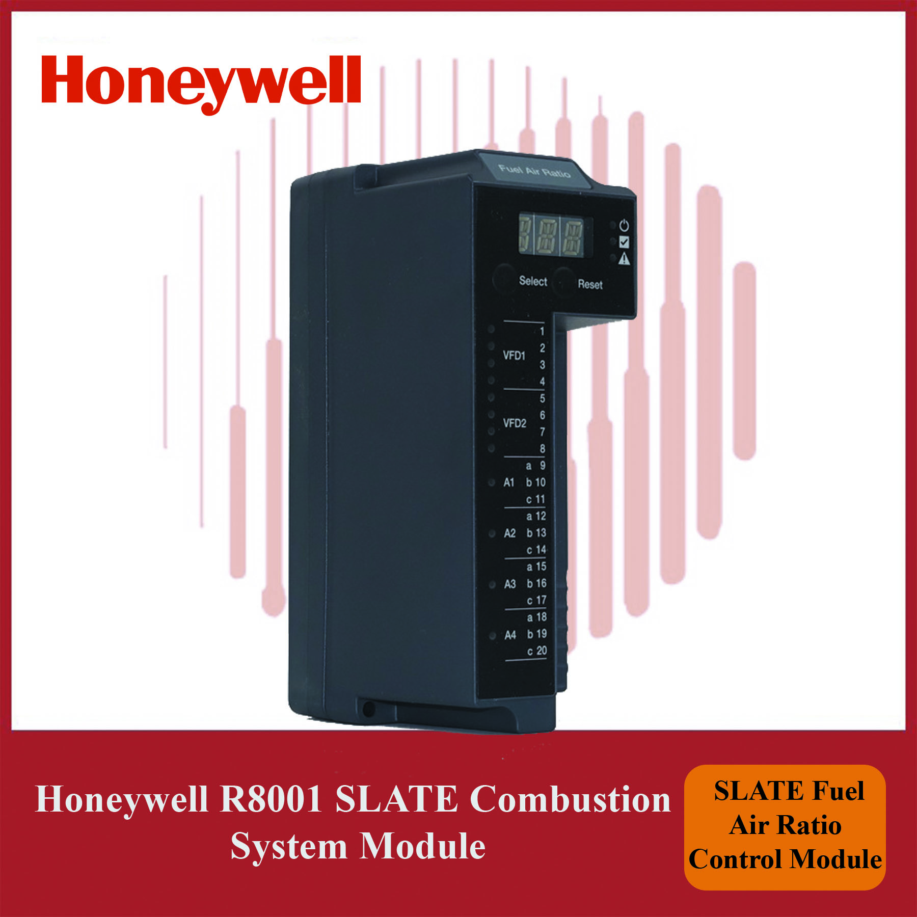Honeywell SLATE R8001 Combustion Control Module (R8001C6001/U) - Image 2