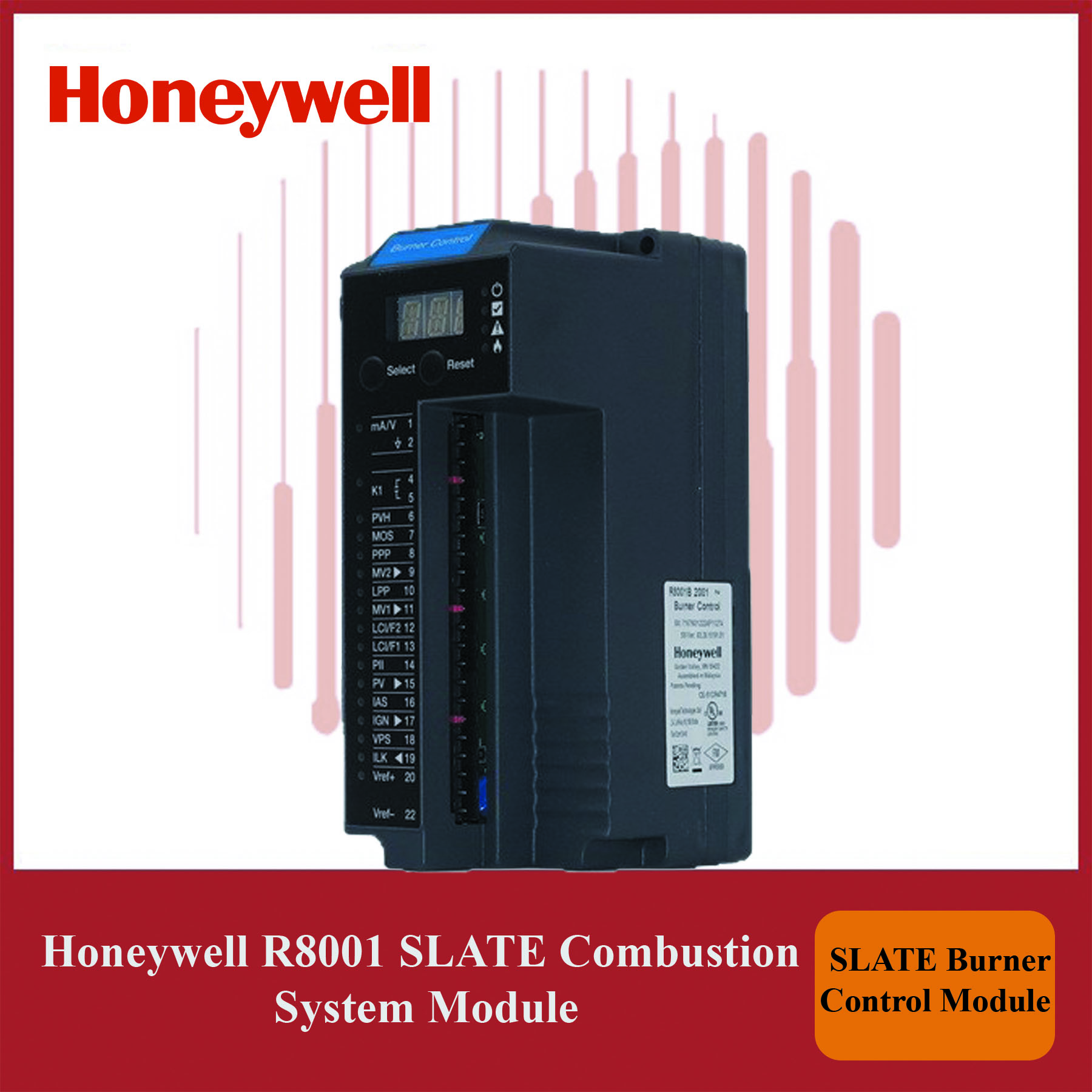 Honeywell R8001B2001/U SLATE Combustion System Module – R8001
