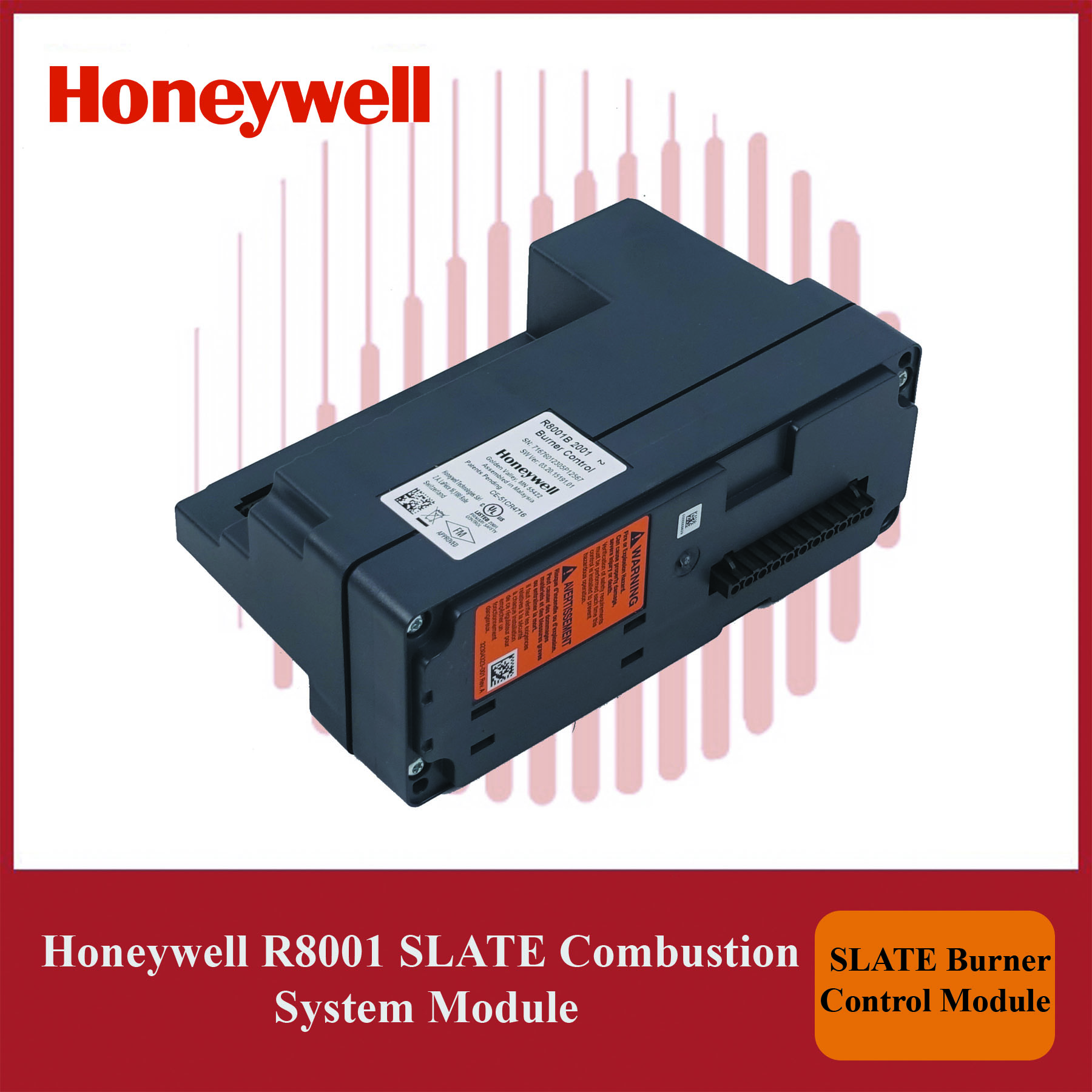 Honeywell R8001B2001/U SLATE Combustion System Module – R8001 - Image 4