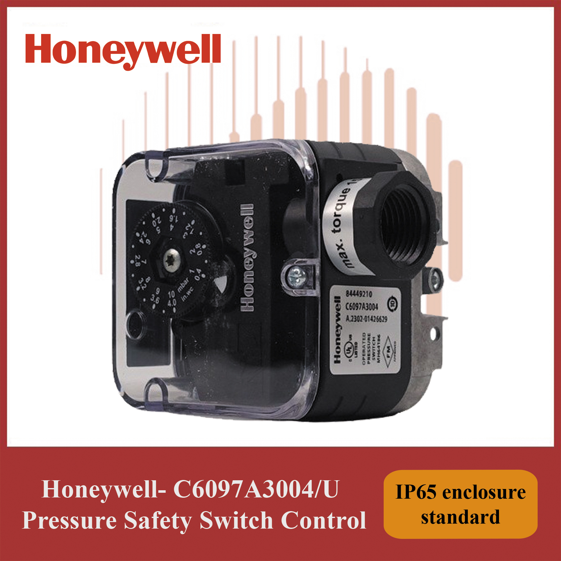 Honeywell Module- C6097A3004/U Pressure Safety Switch Control