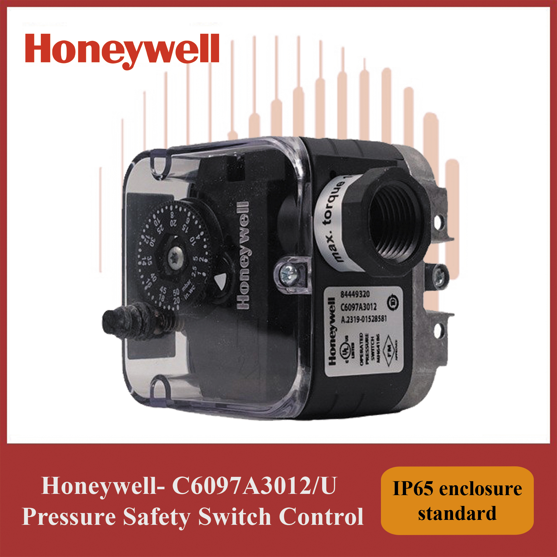 Honeywell Module- C6097A3012/U Pressure Safety Switch Control