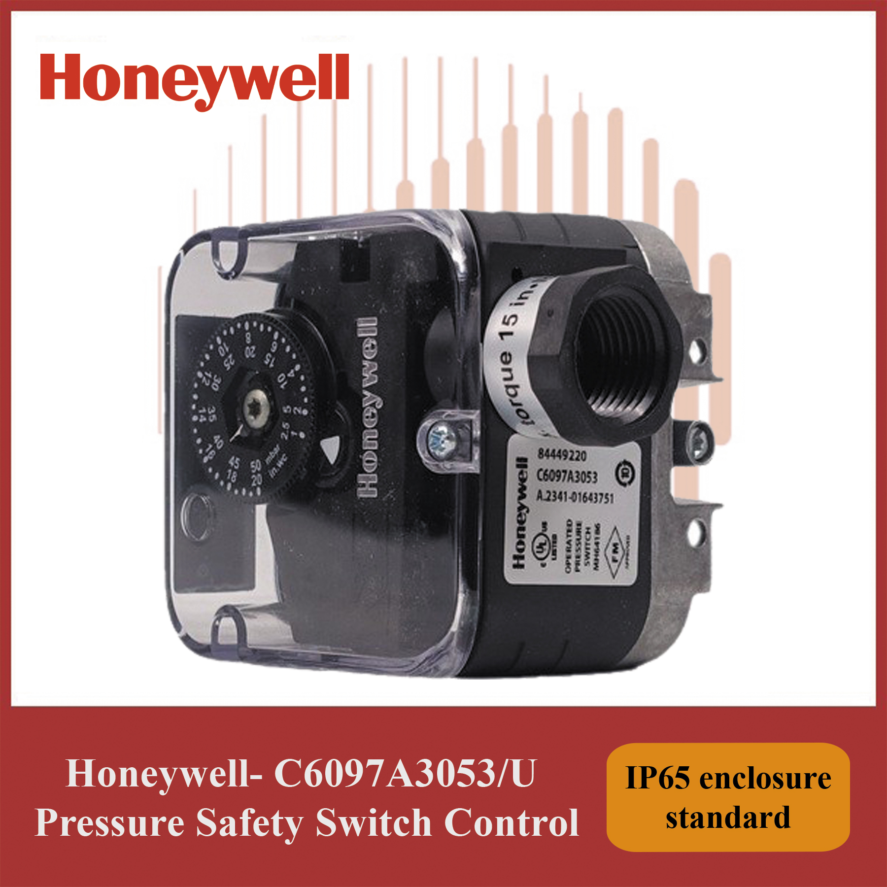 Honeywell Module- C6097A3053/U Pressure Safety Switch Control