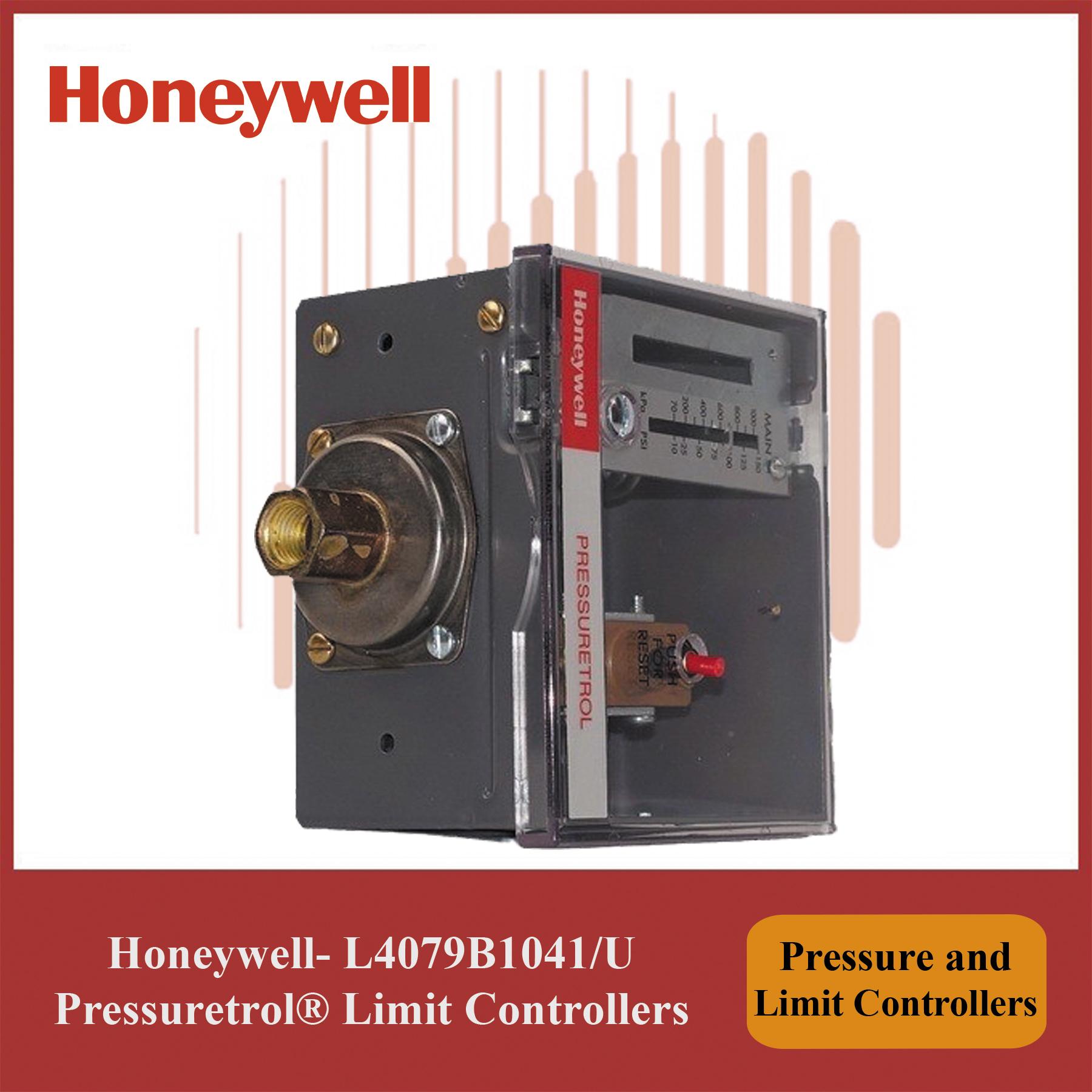 Honeywell Module- L4079B1041/U Pressuretrol® Pressure and Limit Control Device