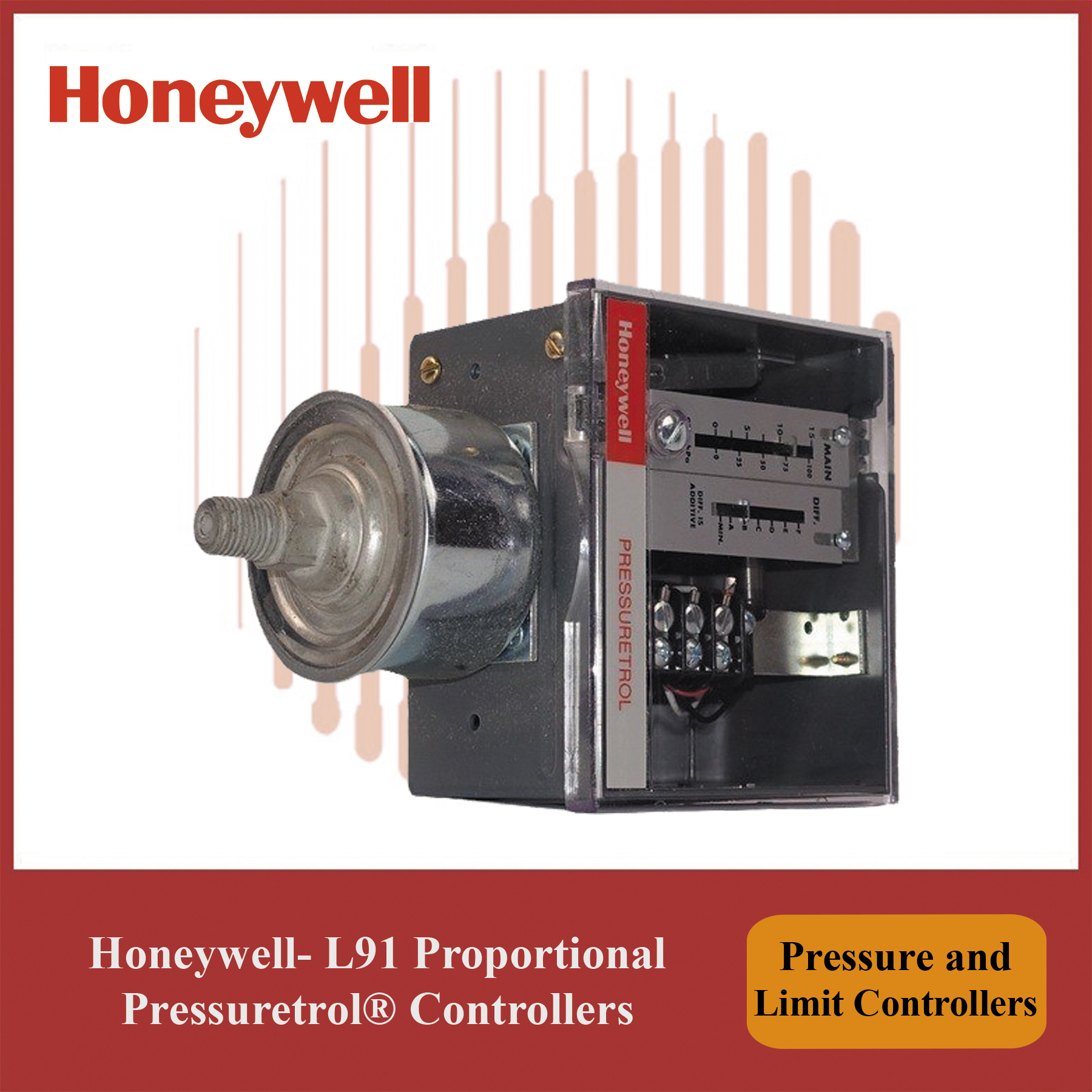 Honeywell L91B1035/U Proportional Pressuretrol® | Pressure & Limit Controller Module