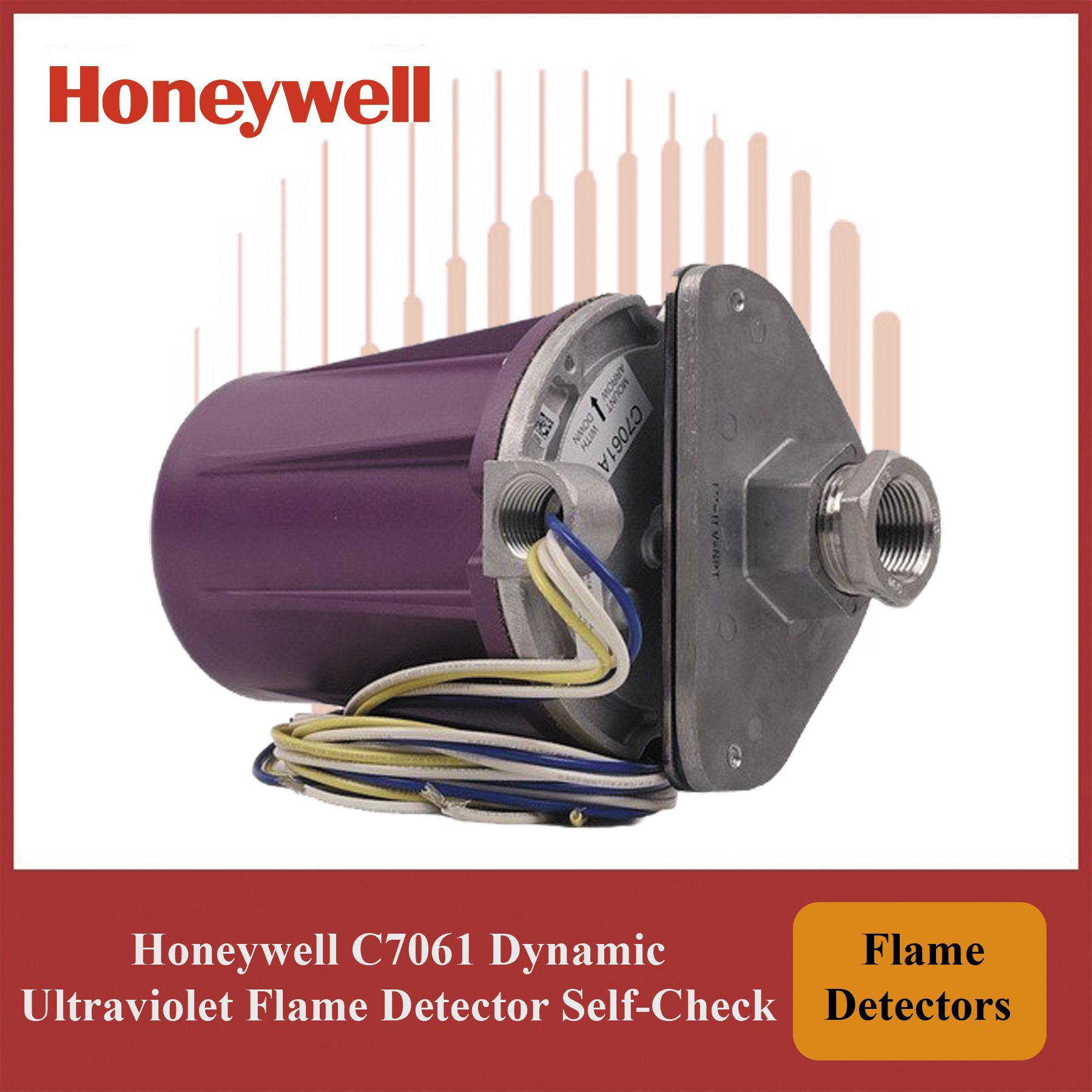 Honeywell Dynamic Self-Check Ultraviolet Flame Detector- C7061A1046/U Module