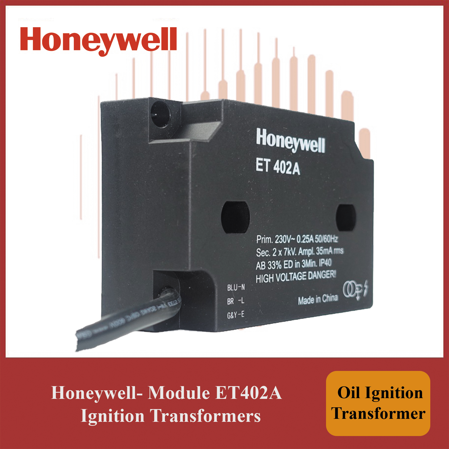 Honeywell Efficient - ET402A Module Ignition Transformers