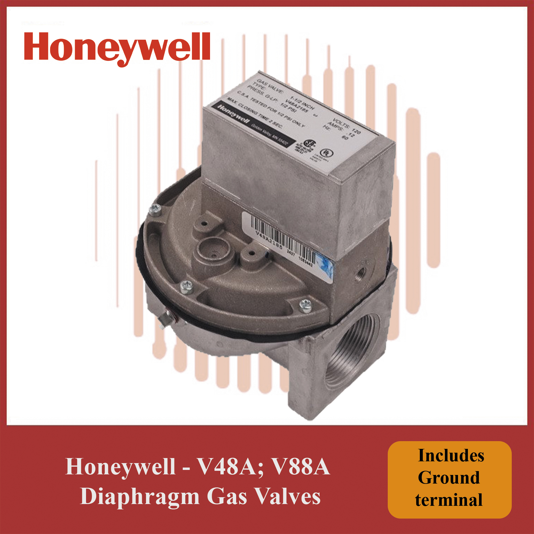 Honeywell V48A2185/U Diaphragm Gas Valve | Reliable Control Module