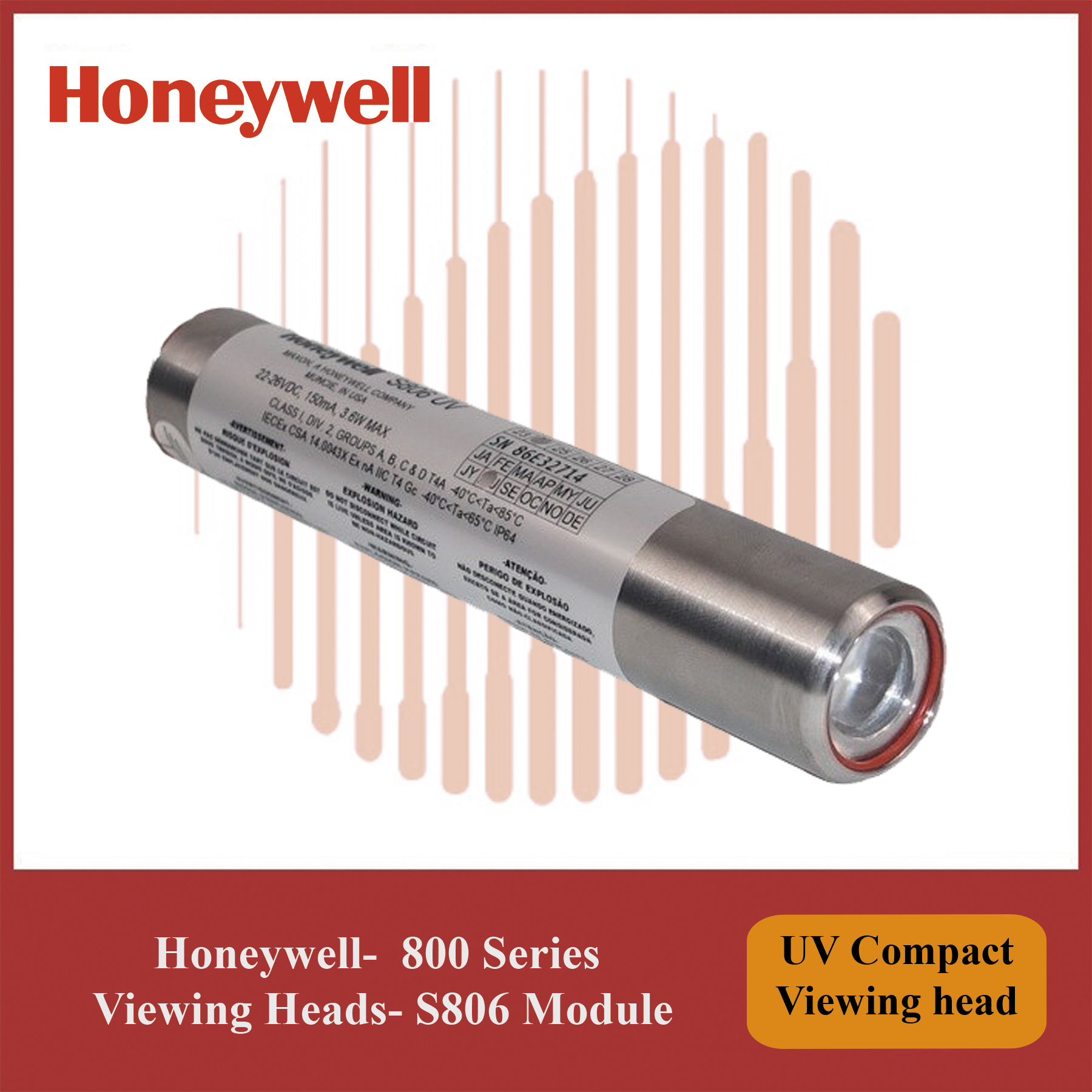Honeywell 800 Series Viewing Heads Reliable Control Module- S806 Viewing Head