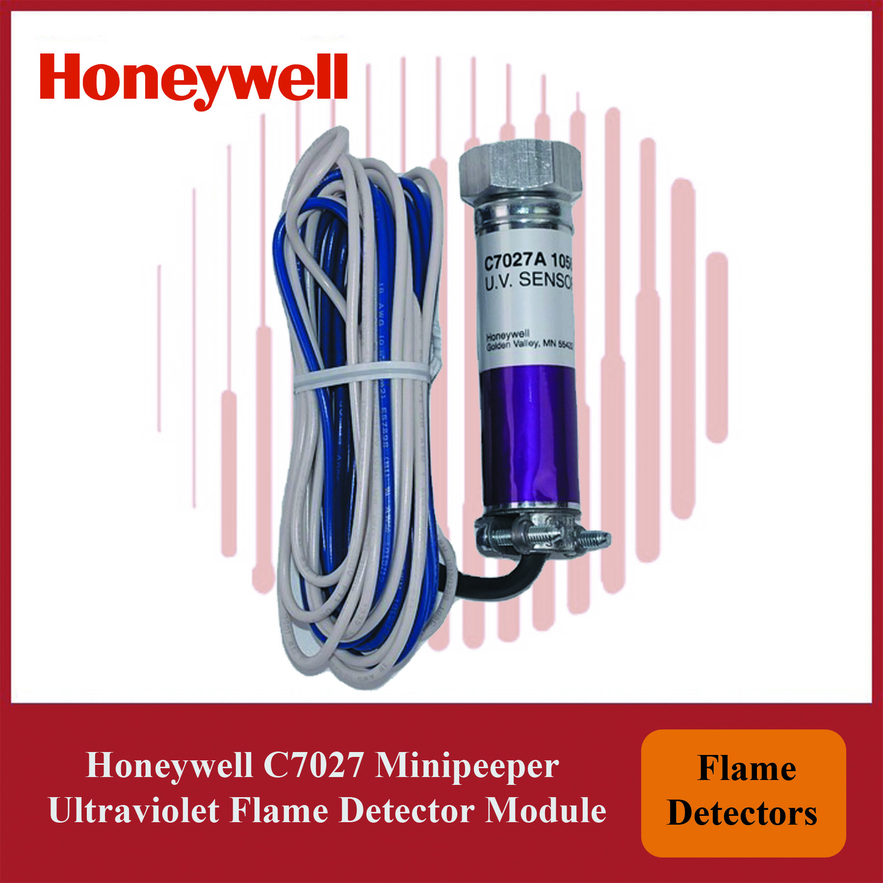 Honeywell C7027A1023/U Mini peeper Ultraviolet Flame Detector Module