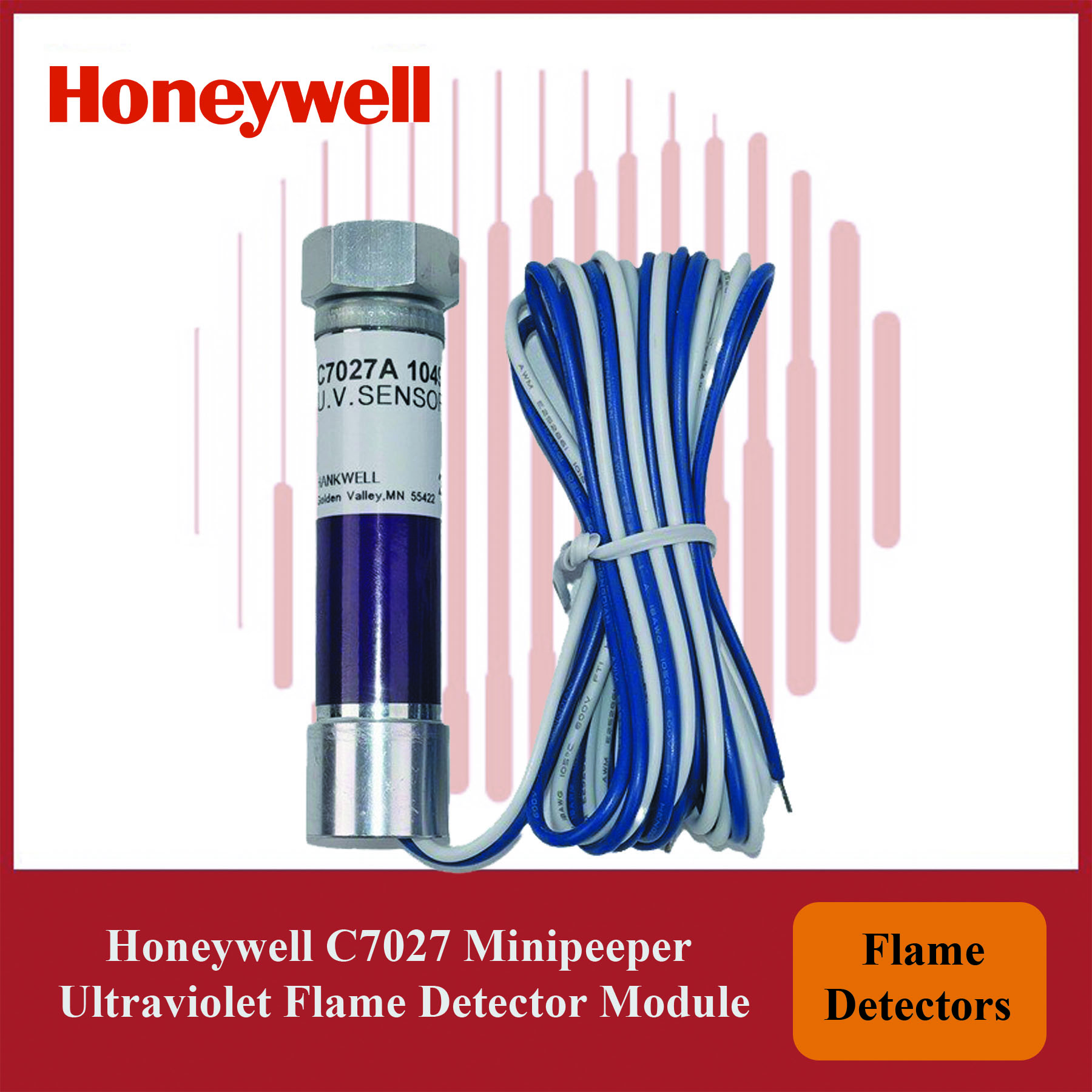 Honeywell C7027A1072/U Minipeeper Ultraviolet Flame Detector Module - Image 3