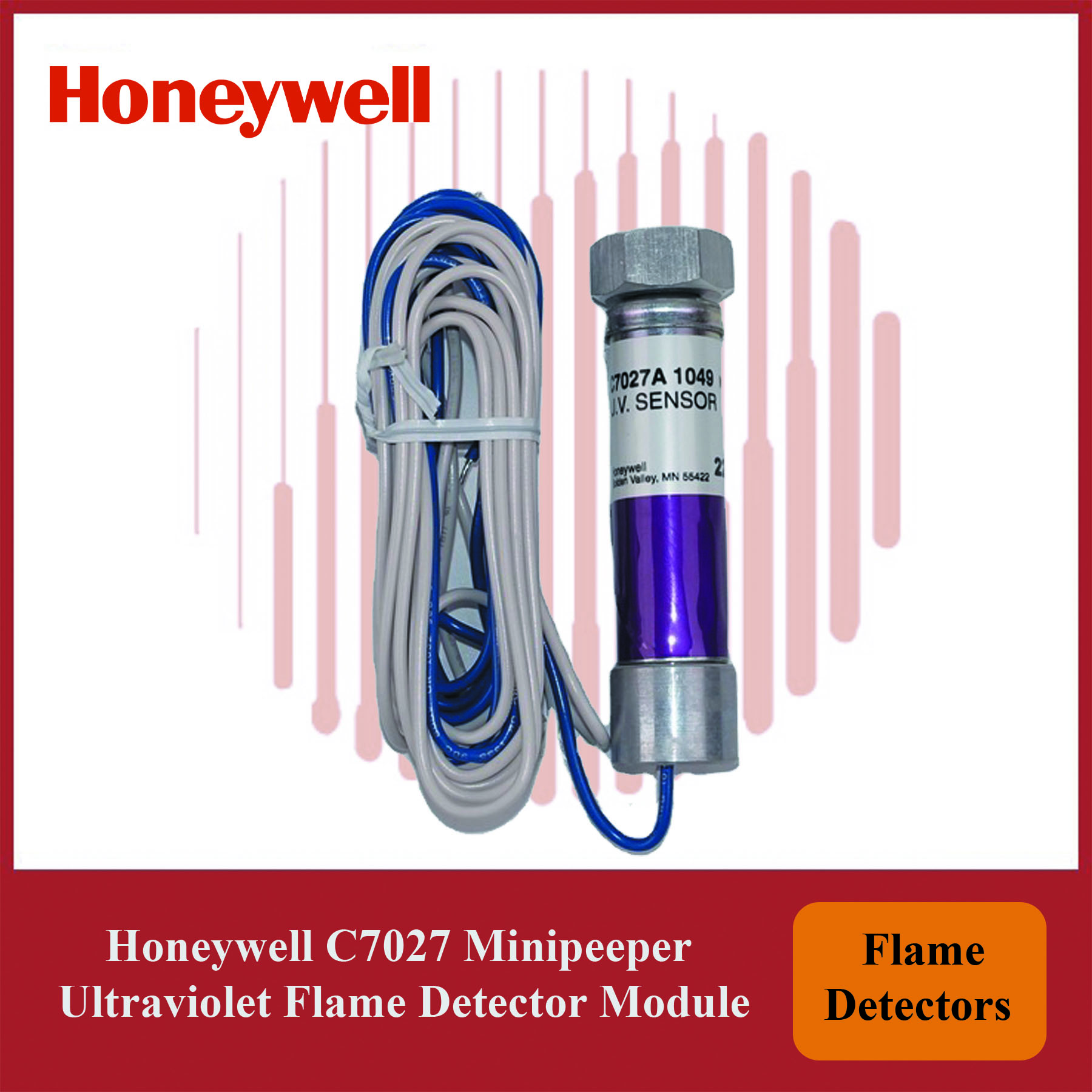 Honeywell Minipeeper C7027A1064/U Ultraviolet for Flame Detector Operation