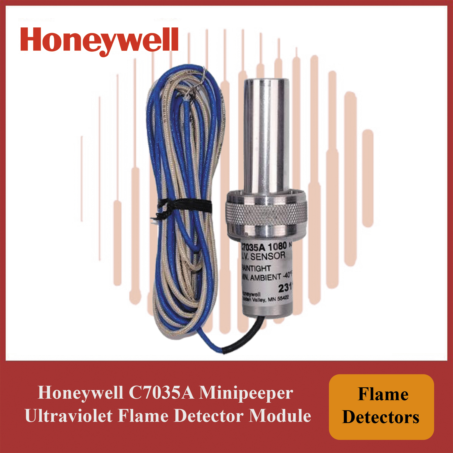 Honeywell Flame Detector - C7035A1056/U Module Minipeeper Ultraviolet