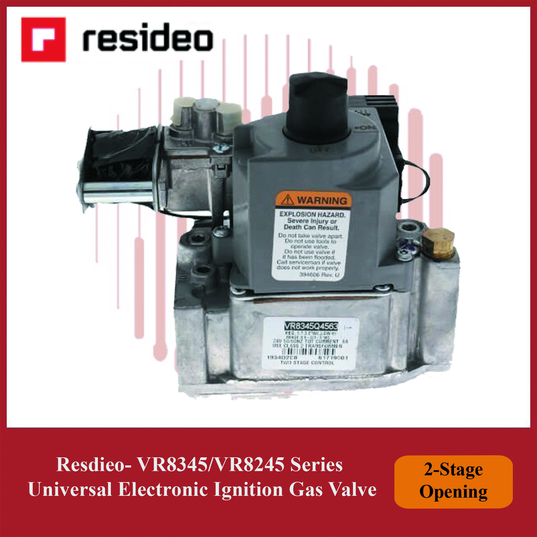Resideo Universal Electronic Ignition Gas Valve – VR8345Q4563 Control Module